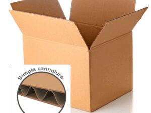 CAISSE CARTON SIMPLE CANNELURE 700X300X150  I C  700X300X150 I C
